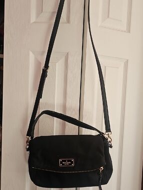 kate spade Black Crossbody Bag with Gold Hardware
